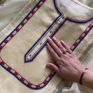 Exquisite Aari Embroidery Suit Set