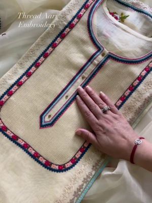Exquisite Aari Embroidery Suit Set