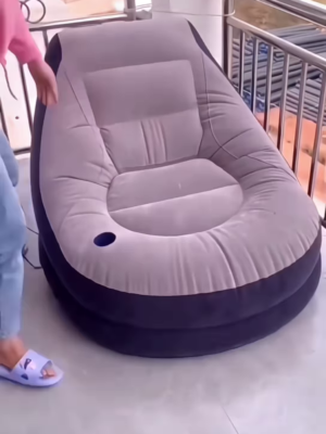 Easy Inflation of Portable Inflatable Furniture